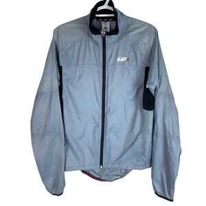 Louis Garneau Mens S Blink RTR Cycling Windbreaker Jacket Steel Gray Nylon Bike‎